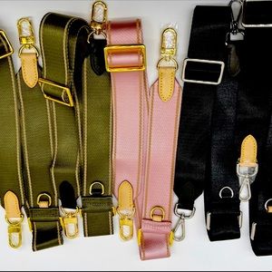 Nylon & Leather Crossbody Straps
